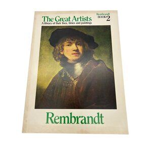 The Great Artists Book 2: Rembrandt (1978) Funk & Wagnalls Oversize Illustrated